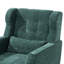 Chaise d'appoint moderne et confortable avec coussin, revêtement en chenille, pieds en bois massif pour les petits espaces