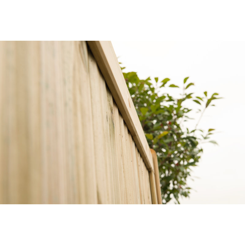 180.0098cm H x 183.007cm W Natural Timber Wood Fence Panels