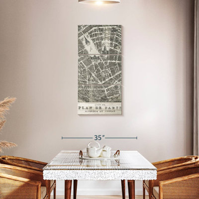 Plan De Paris On Wood