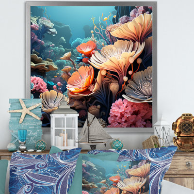 Explorations de récifs coralliens multicolores I - art de corail