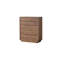Commode d'appoint simple en noyer noir