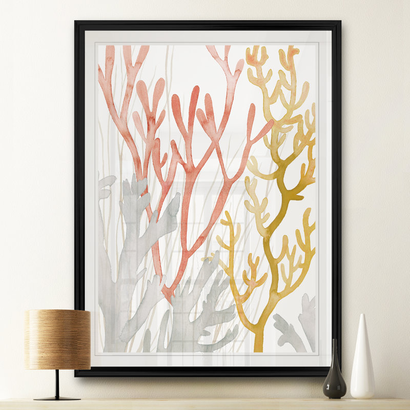 «Desert Coral I», reproduction sur toile, H 18,5 po x l 24,5 po x P 1,5 po, Cadre noir