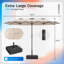 Parasol d'extérieur double face avec base incluse-1891274499