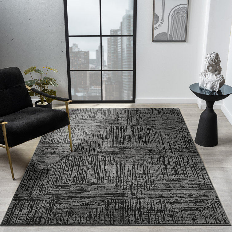 Tapis moderne texturé uni 