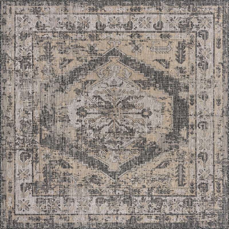 Tapis d'extérieur Nil, Carré 7 pi 10 po