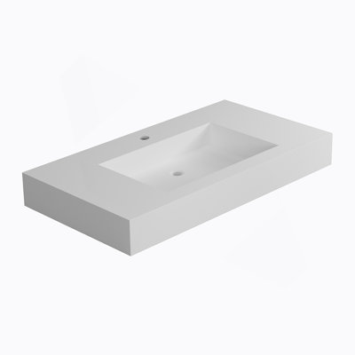 Stone Resin Solid Surface Bathroom Vanity Basin Sink