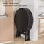 32 po Table pliante ronde en plastique noir
