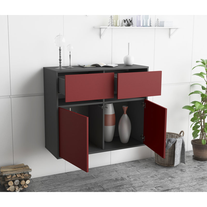 Roush 92cm Sideboard, Red B