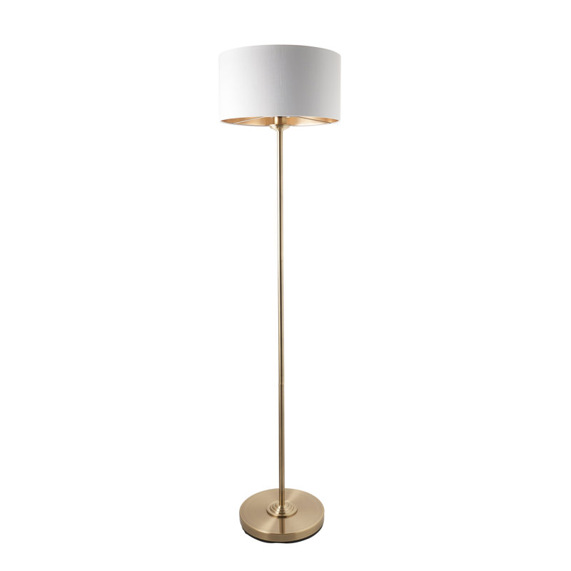 Landover 1-Light Floor Lamp, Antique Brass, Gold