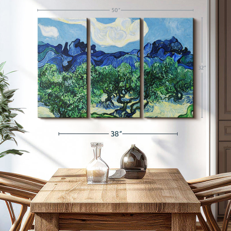 «The Olive Trees» sur, H 32 po x l 50 po