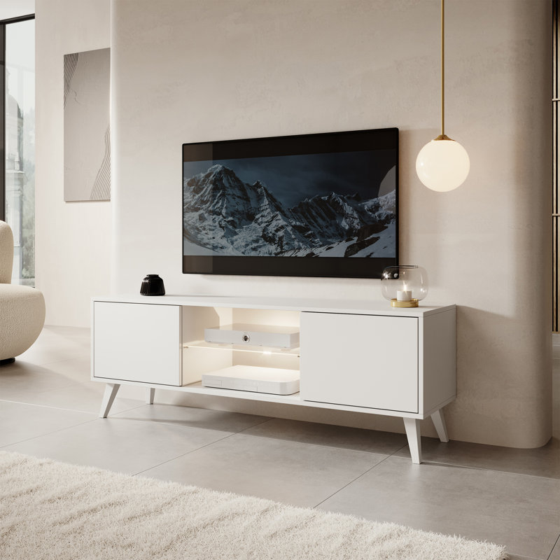 Savoni II Unfinished TV Stand for TVs up to 60", White