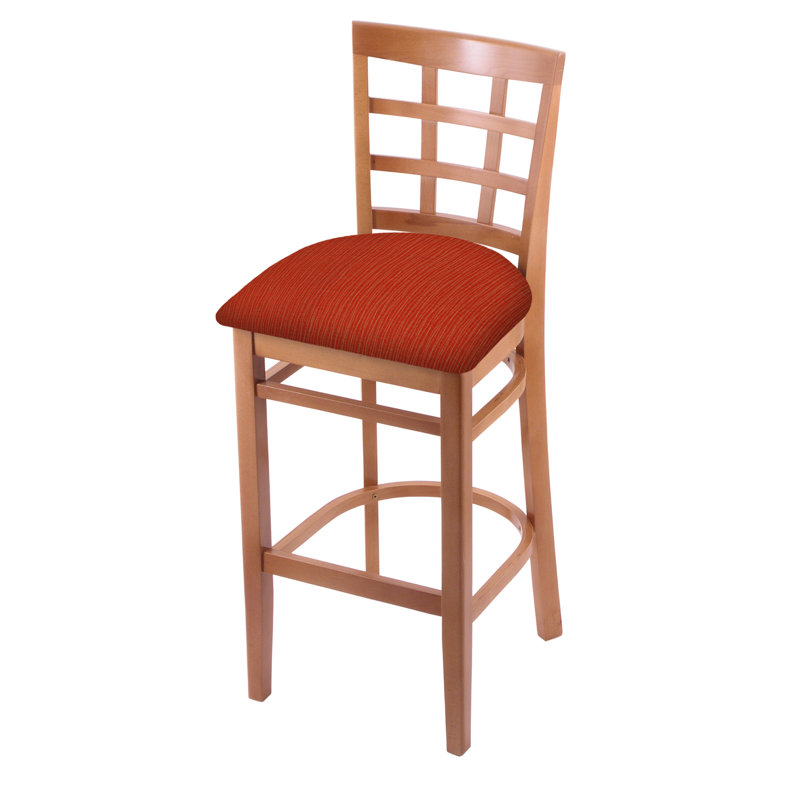 Bar Stool, Medium, Graph Poppy, Bar Stool (30" Seat Height)