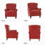 Fauteuil inclinable manuel en cuir véritable de 34,5 po de largeur Amaira (ensemble de 2)-67306415