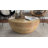 Bali & Pari Tokyo Laminated Natural Rattan Coffee Table – Handcrafted Bowl-Shaped Center Table-852121593