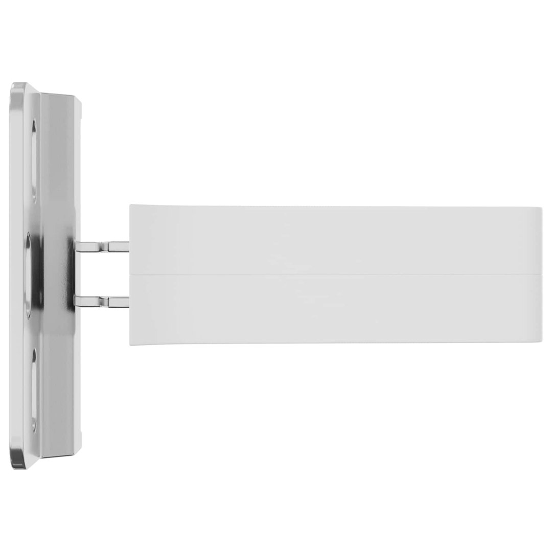 Vidaxl Cabinet Hanging Bracket White Iron And Plastic Wall Hanger Plate Mount