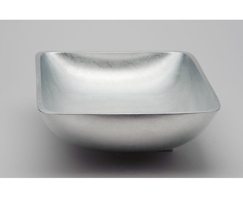 Vetro Freddo 20.5'' L Bathroom Sink, Silver Leaf