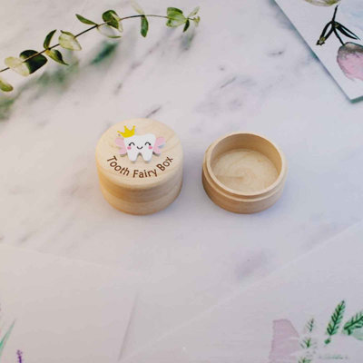 Wooden Tooth Box Dropped Tooth Keepsake Storage Box Cute Lost Tooth Toddler Teeth Case