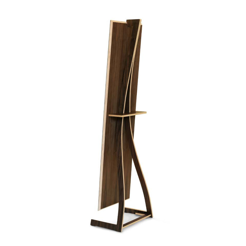 Miroir pleine grandeur en noyer Bend