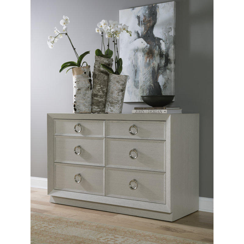 Signature Designs Zeitgeist Linen Double Dresser, White