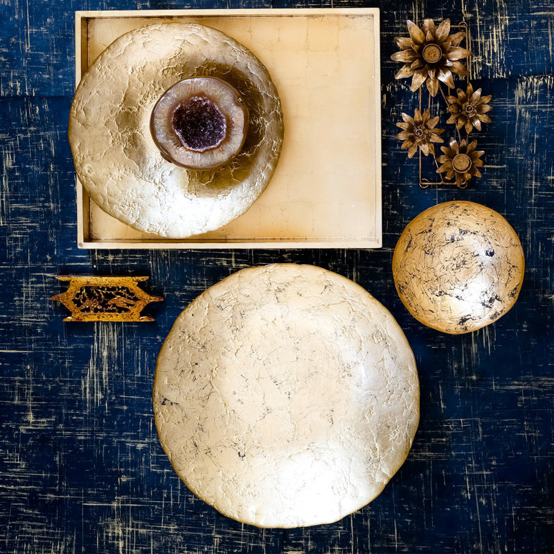 Moon Glass Medium Bowl, 3'' H x 12.5'' W x 12.5'' D