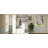 Modern Farmhouse Hall Tree with Storage Bench, Arched Mudroom Organizer, 7 Hooks & Side Cabinets-129940059
