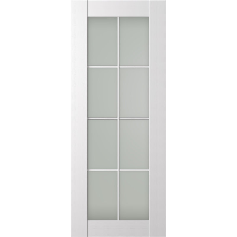 Palladio Solid Manufactured Wood Panelled Prefinished Standard Door, 23.88" W x 95.52" H, White