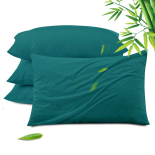 Kingrest Waterproof Pillow Protectors With Zipper, Cooling Rayon From Bamboo Bed Pillow Case Covers, Bed Bug Pillow Cover, Zippered Plastic Pillowcase (2 Packs, 20"X30")
