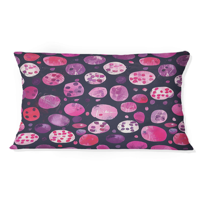 Coussin Magenta Glam Poka Dots I - Glam
