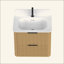 Meuble-lavabo cannelé avec lavabo et quincaillerie intégrés-130846704-130846706