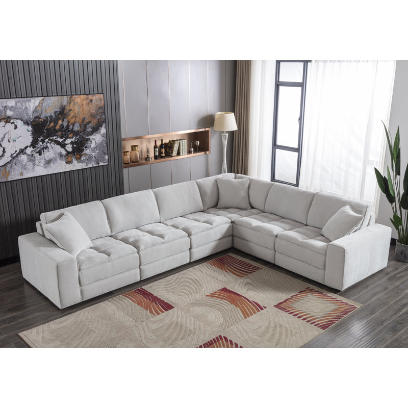 Buchanon Upholstered L-Shaped Sectional Reversible