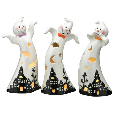 Ensemble de trois décorations d'Halloween fantôme The Holiday Aisle®