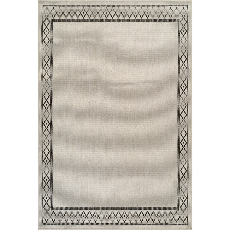 Tapis intérieur / extérieur, Ivoire ivoire, Rectangle 4 pi x 6 pi