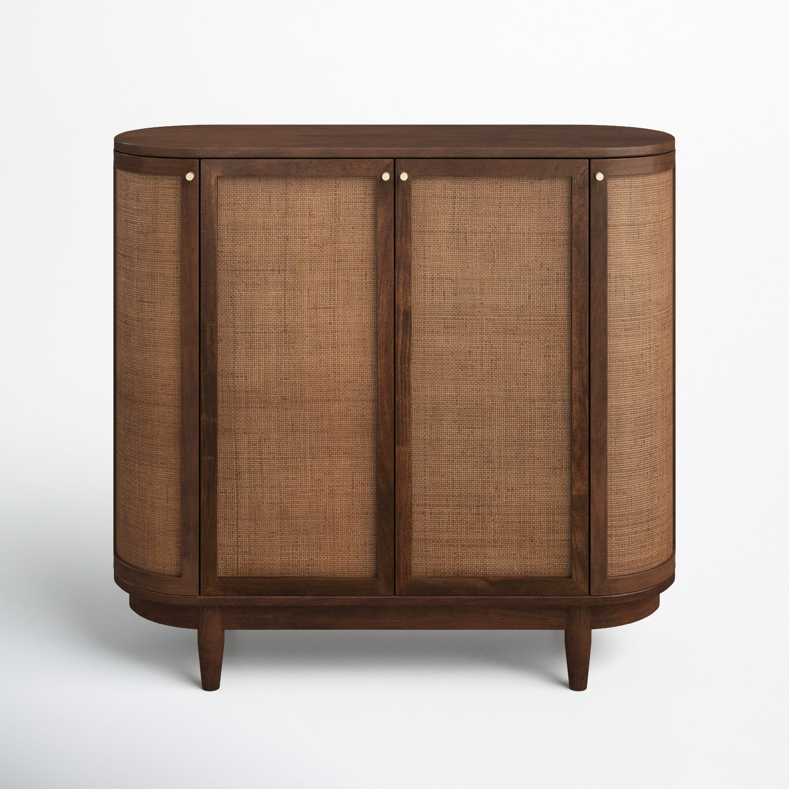 Curved accent deals cabinet