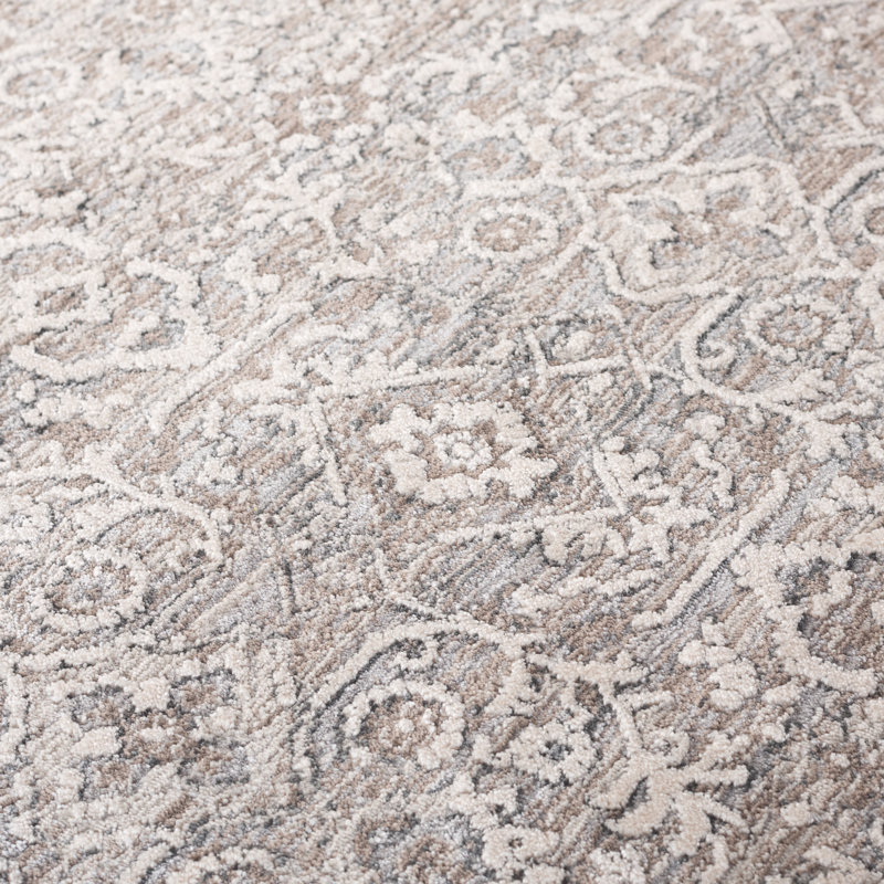 Tapis oriental en polyester 1276 Clover, Rectangle 6 pi 3 po x 8 pi 9 po
