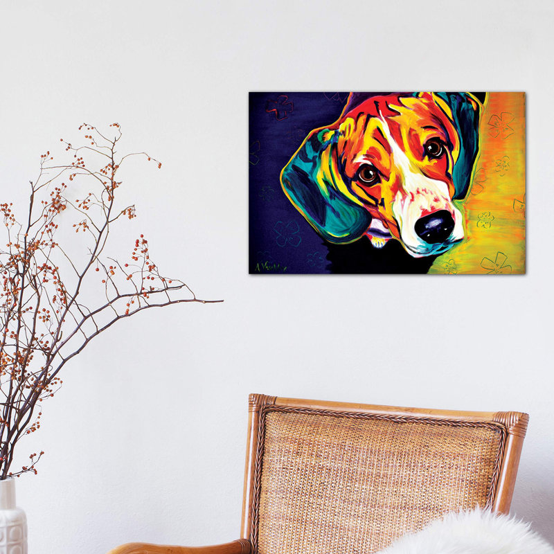 Beagle Bailey - Print on Canvas, 66.04 cm H x 45.72 cm W x 3.175 cm D, No Frame