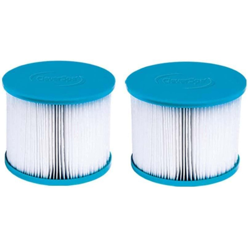 CleverSpa Replacement Part Water Filter Cartridges for Hot Tub Spas, in 2 packs