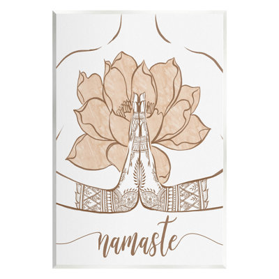«Namaste Henna», art mural sur toile de lotus par Ziwei Li