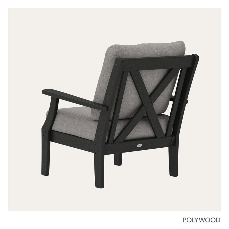Fauteuil Braxton, Revolution® gris, Noir