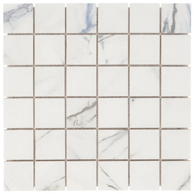 Calacatta Azur 2X2 Matte Porcelain Mosaic