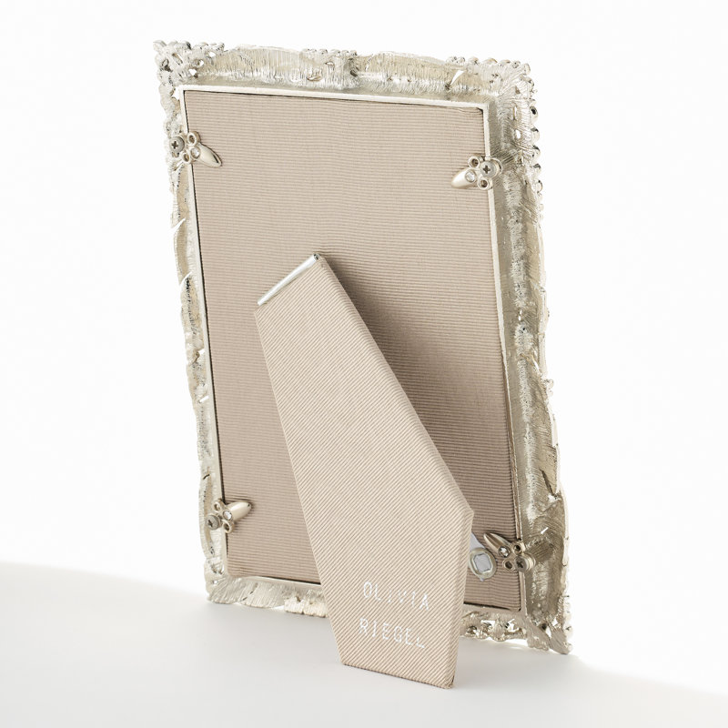 Preen Rectangle Picture Frame, Silver, 8" W x 10" H