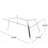 Teegan Glass Top Metal Base Dining Table