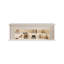 Foyer de meuble télé en bois massif beige-117623769
