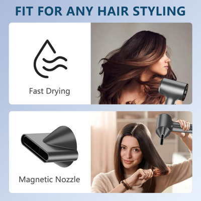 Hair Dryer - 110000 RPM High-Speed Ionic Blow Dryer, Fast Drying Professional Hairdryer with HD Display & Low Noise