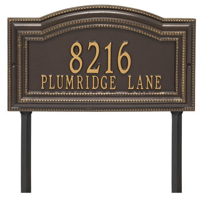 Signature Series 2-Line Lawn Address Sign