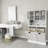 Two-Compartment Tilt-Out Dirty Laundry Basket Tall Bathroom Cabinet