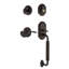 Nostalgic Warehouse Rope Rosette C Grip Handleset with Single Cylinder Deadbolt and Manor Lever-285372163-285372164-285372191