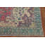Tapis traditionnel rose fait à la main 7 x 10