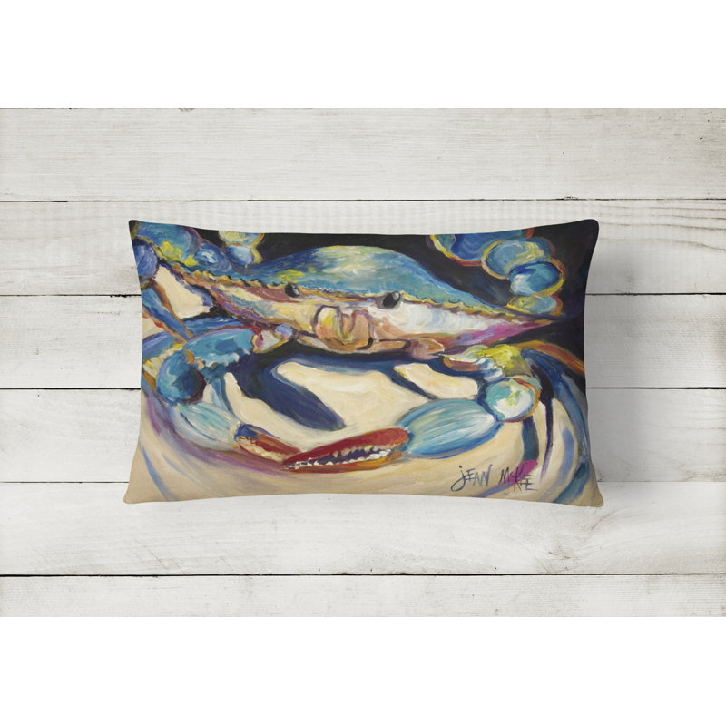 Crab Outdoor Throw Pillow