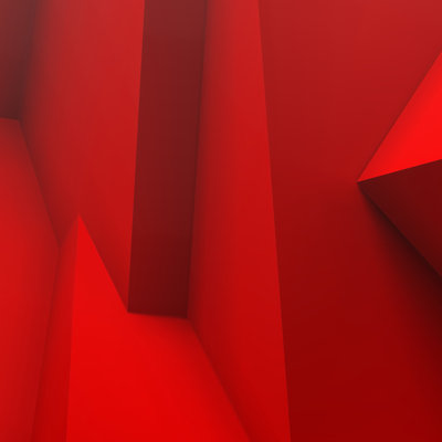 Red Abstract Background - Wrapped Canvas Print