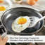 Kitchenaid Nitro Carbon Steel Skillet / Fry Pan, Stainless Steel Handle, Induction Suitable, Gray-727666017